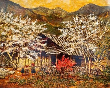 "Golden Sunlight" by Nghia Duc Nguyen (2026). 70 x