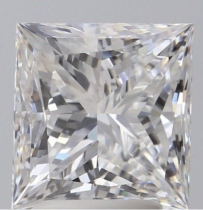 A 3.15Ct Princess Cut Lab-Grown Diamond. Colour D,