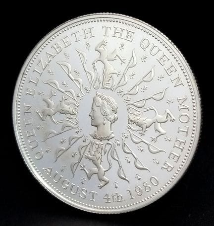 A Boxed, Mint Condition Silver Proof 1980 Crown Co