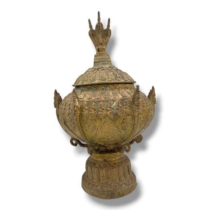 An antique Southeast Asian Gilt-Bronze Buddhist Ri