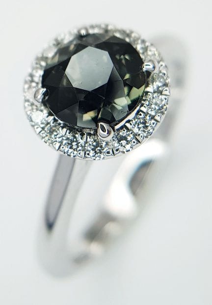 Anello da cocktail Bucherer in platino 950, con za