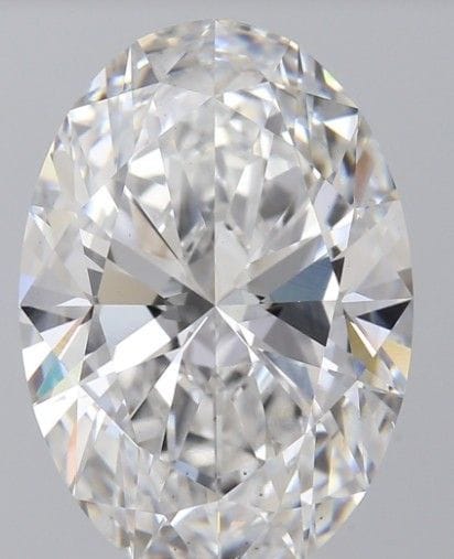 A 3.5Ct Oval Cut Lab-Grown Diamond. Colour D, Clar