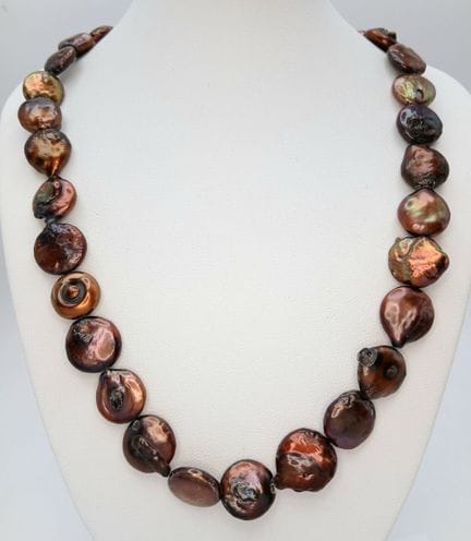 A Distinctive metallic Bronze Freshwater Baroque P