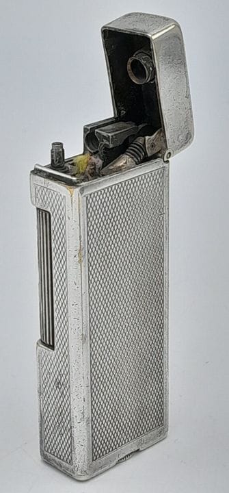 A Vintage (Circa 1940) Silver Tone Dunhill 'Unique