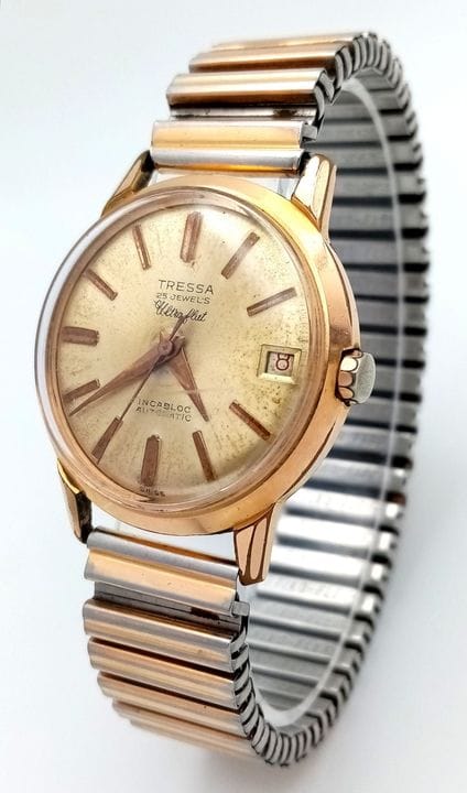 Orologio da uomo vintage Tressa "Ultraflat" a cari