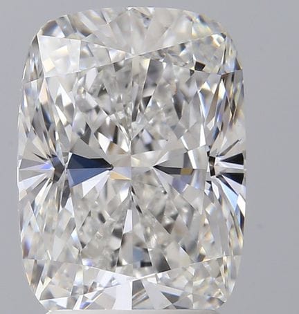 Ein 3,01 Karat Cushion Lab-Grown Diamant. Farbe D,