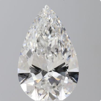Un diamante cultivado en laboratorio en forma de p