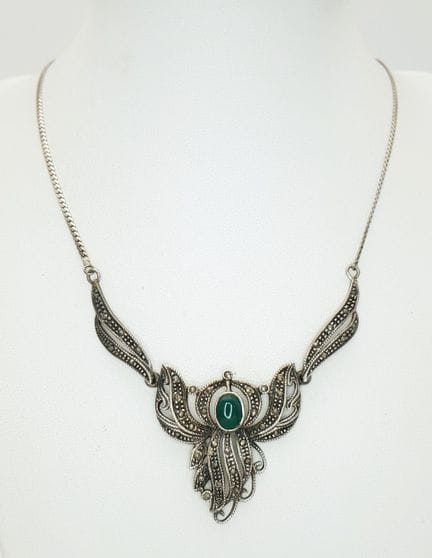 COLLAR DE PLATA de estilo victoriano tradicional c