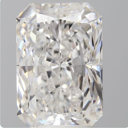 Un 6.01Ct Radiant corte Lab-Grown Diamond. Color D