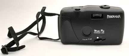 Eine Vintage Wide Pic Panorama 35mm Kamera. Mit Pa