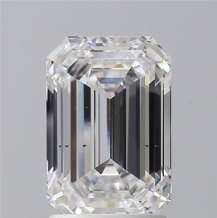 Un diamante de 2,04 ct, de corte esmeralda y culti