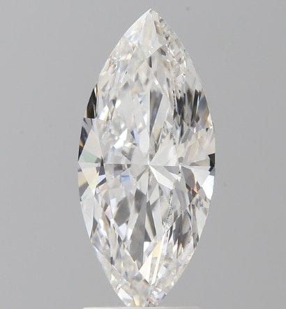 A 2ct Marquise Cut Lab-Grown Diamond. Colour D, cl