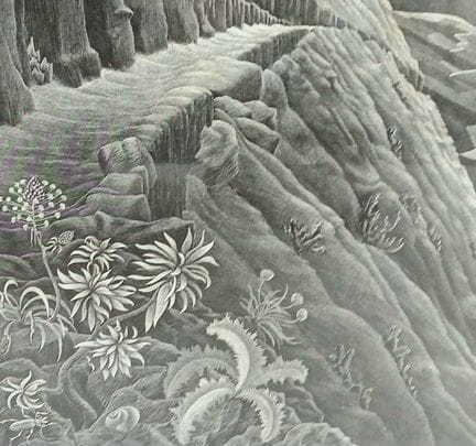Une lithographie vintage encadrée de M.C. Escher i