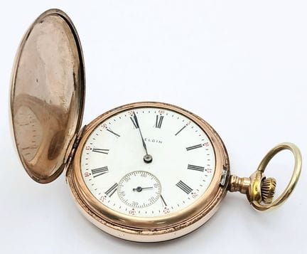 Reloj de bolsillo antiguo «ELGIN» tipo Full Hunter