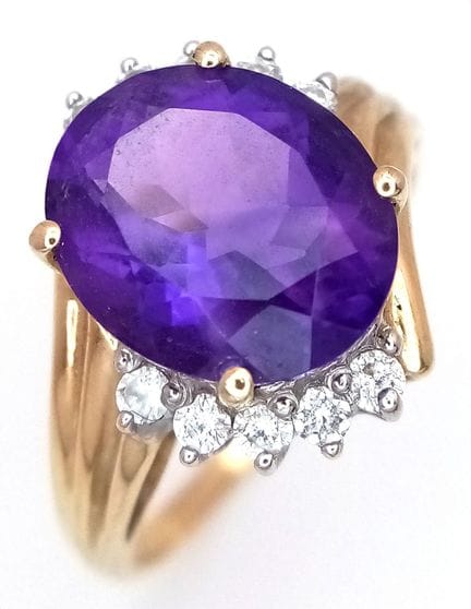 Bague de cocktail « crossover » en or jaune 14 car