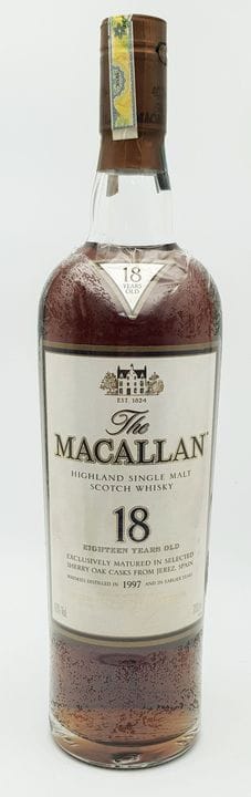 Whisky scozzese single malt premium Macallan 18 an