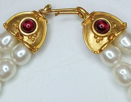 Eine seltene Vintage-Perlenkette „Etruscan Treasur
