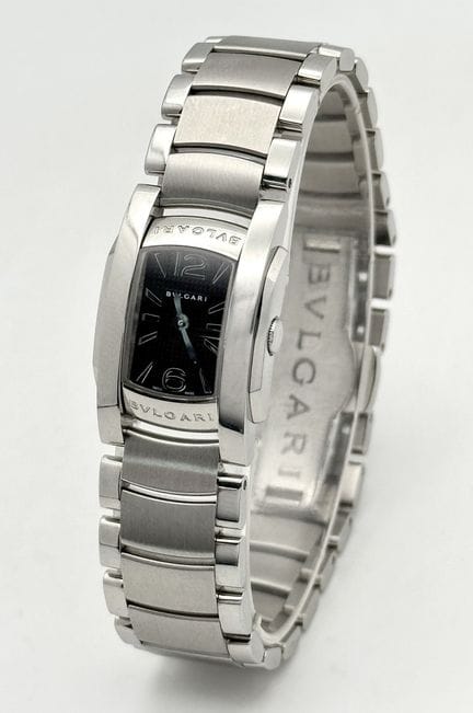 Eine Bvlgari Assioma Quartz Damenuhr im „Small Tan