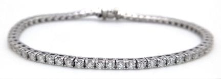 RETIRADO - Pulsera tipo «tenis» de oro blanco de 1
