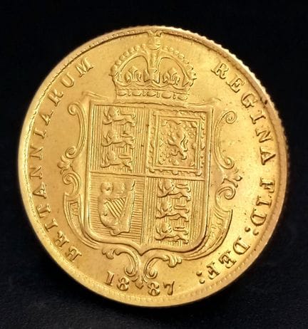 AN 1887, REINA VICTORIA, EFIGIE DEL JUBILEO, REVER