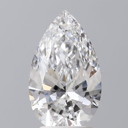 A 2.51ct Pear Shape Cut Lab-Grown Diamond. Colour 