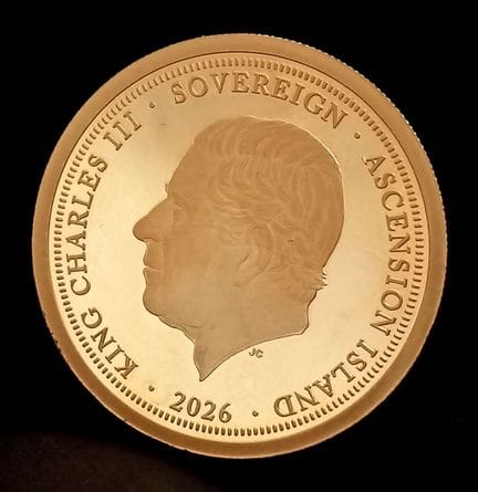 Eine 1-Pfund-Münze aus dem Jahr 2026, KÖNIG CHARLE