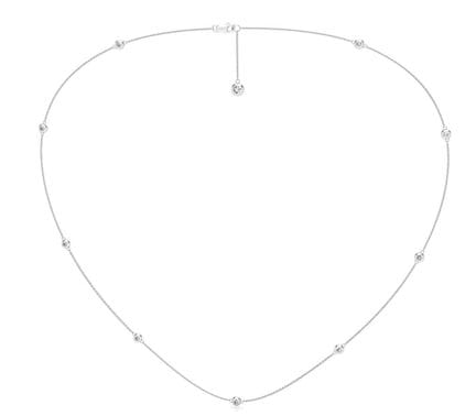 Ein 18K Weißgold, runder Brillantschliff Rubover S
