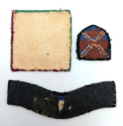 Una insignia de tela vintage británica (TRF) de la