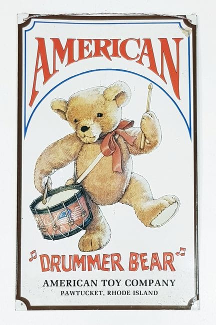 Ein Vintage American Drummer Bear, American Toy Co