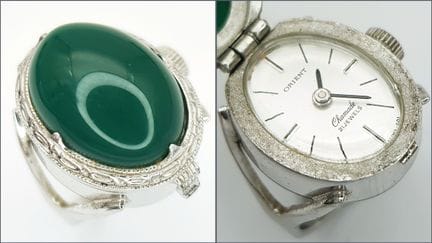 Un reloj de anilla mecánico japonés vintage ORIENT