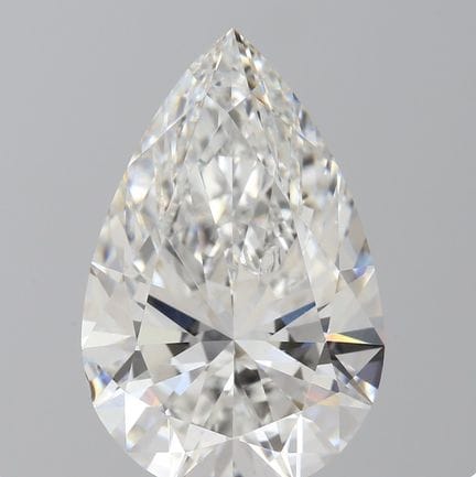 Un diamante cultivado en laboratorio en forma de p
