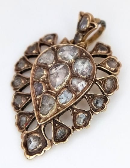 Pendentif ancien en or 18 carats (testé comme) et 