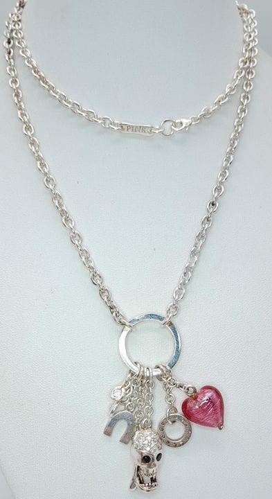 COLLAR CON DIOSES DE PLATA DE LEY, DE LA MARCA PIN