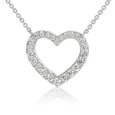 Un oro blanco de 18 quilates Micro-Set 0.34ctw Dia
