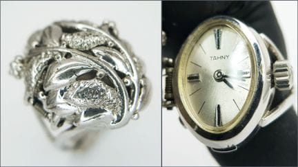 Un reloj de anilla mecánico suizo vintage de la ma