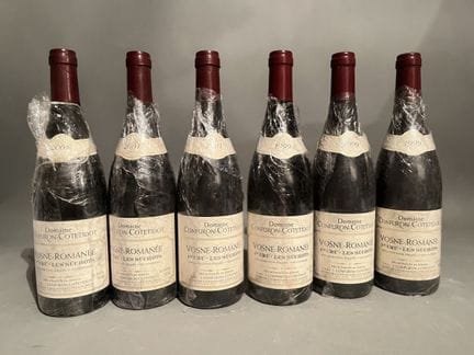 6 B 沃斯内-罗曼尼一级园“莱苏肖”，康弗龙-科特迪多酒庄，1999年获3 B评级，2001年获3