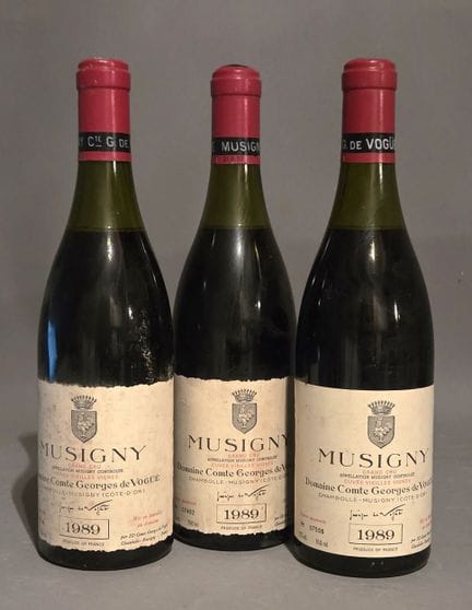 1989年穆西尼“B”级酒 乔治·德·沃格伯爵酒庄