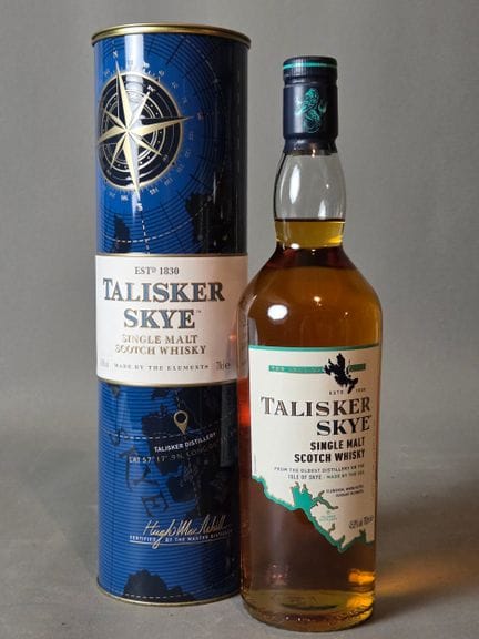 1 B Talisker Skye，单一麦芽苏格兰威士忌。