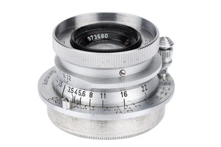 Objectif Leitz Summaron f/3,5 35 mm, chromé, n° de