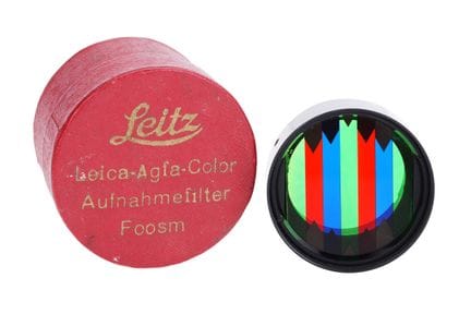 Un filtre Agfa-Color « Aufnahmefilter » pour Leitz