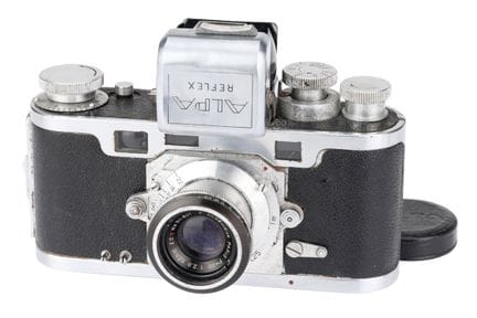 Eine Pignons Alpa Reflex II Messsucherkamera, 1945