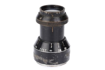 Ein J. H. Dallmeyer f/3,5 ½"-Objektiv, Cine-D-Ansc