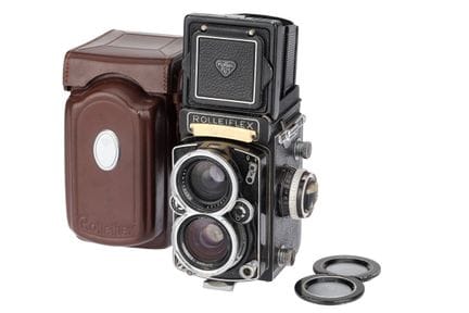 Eine Rollei Wide-Angle Rolleiflex TLR-Mittelformat