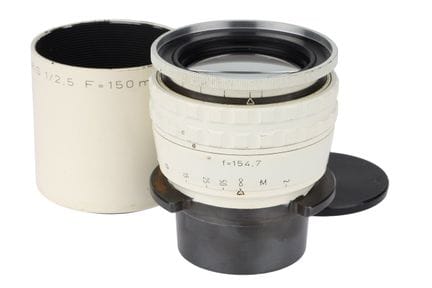 Ein Kinoptik-Apochromat-Objektiv, f/2,5, 150 mm, w