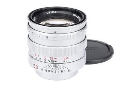 Objectif Leitz Summilux 50 mm f/1,4, chromé, n° de