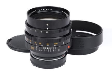 Objectif Leitz Noctilux-M f/1 50 mm, noir, n° de s
