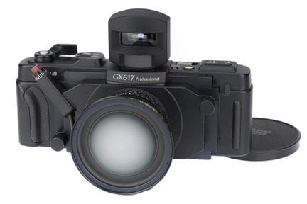Eine professionelle Fujifilm GX617-Panorama-Mittel