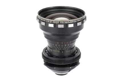 Ein Bausch &amp; Lomb Super Baltar f/2 25-mm-Filmo