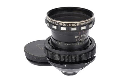 Ein Bausch &amp; Lomb Super Baltar f/2 50-mm-Filmo