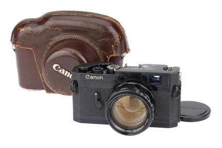 Eine Canon VI-L-Messsucherkamera, 1958–60, schwarz